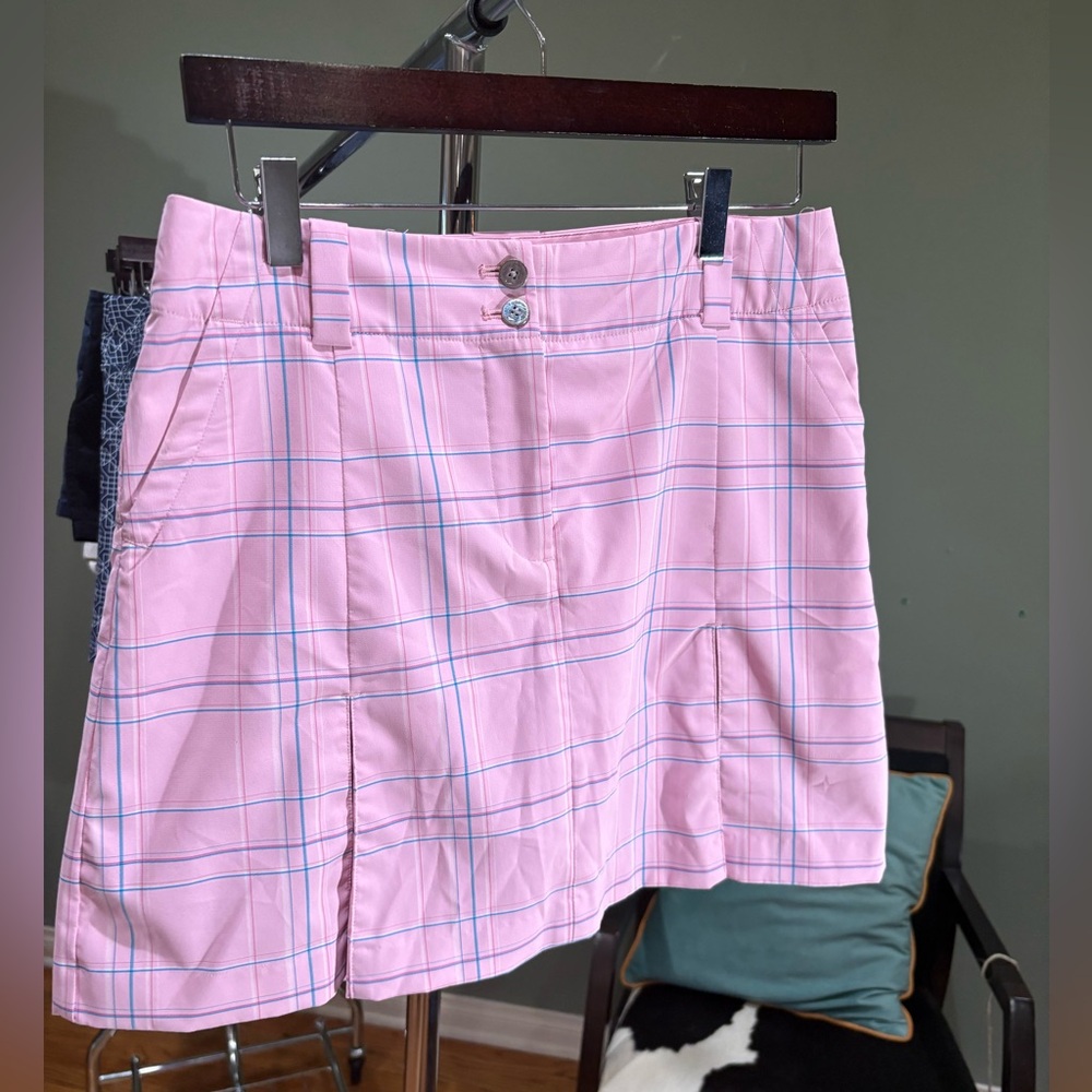 Nike Pink Pleated Golf Skort - Picture 2 of 7